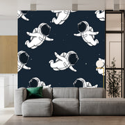 Astronauts Blue Wallpaper