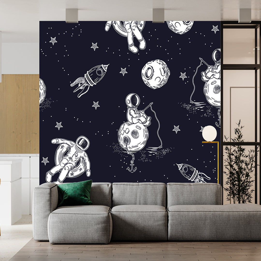 Astronaut Walk With A Dog