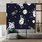 Astronaut Walk With A Dog
