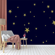 Space Yellow Stars Wallpaper