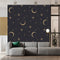Moons And Stars In Onyx Grey Wallpaper