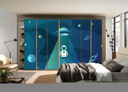 Anime Space Art Self Adhesive Sticker For Wardrobe