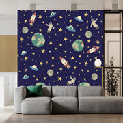 Earth From Spacr Vector Art & Graphics Wallpaper