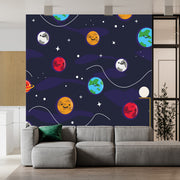 Cute Colorful Smilie Moon
