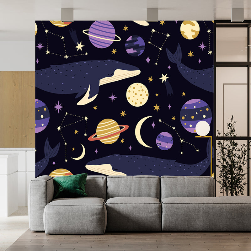 Fishes With The Moons Stars And Planets