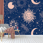 Sun And Moon Bedroom Wallpaper