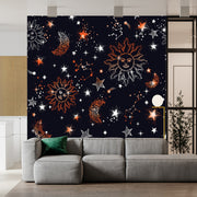 Glitter Moonlight Celestial Wallpaper
