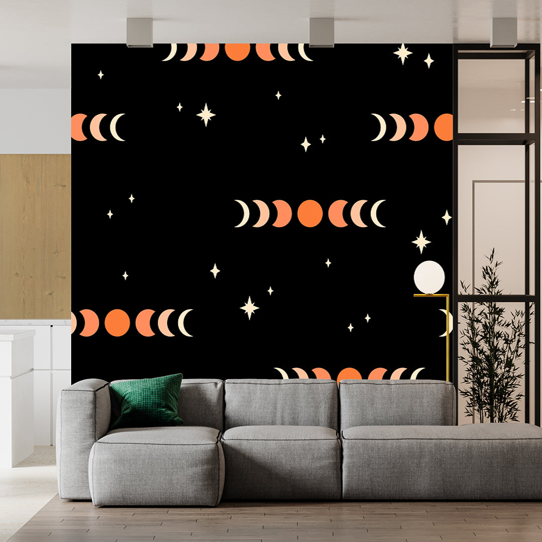 Watercolor Moon Phase