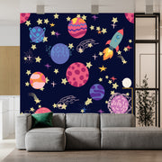 Rocket Science Purple Wallpaper