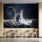 Astronaults Spaceship Moon Wallpaper