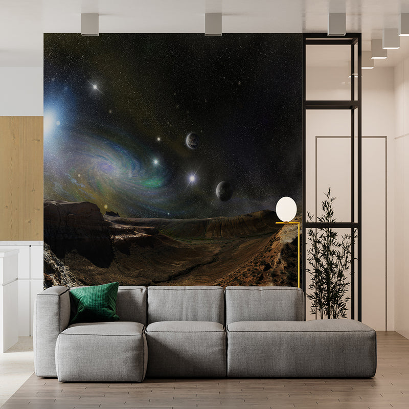 Galaxy Night Landscape Wallpaper