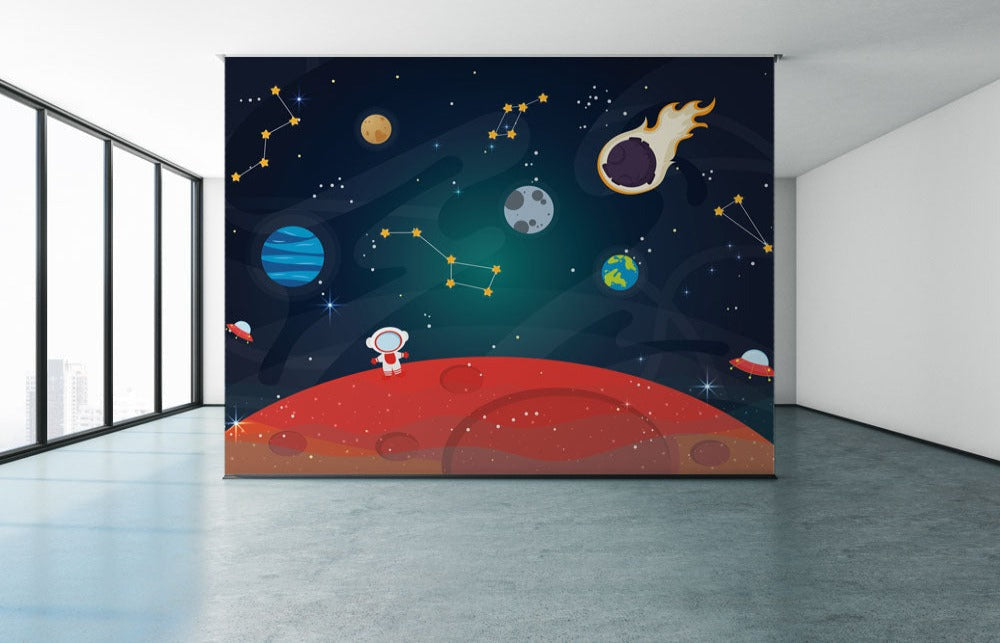 Astronaut On A Planet Wallpaper