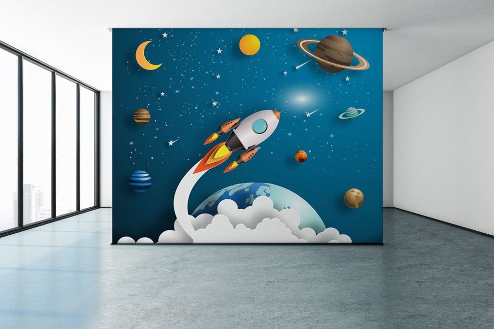 Rocket To The Space Wallpaer