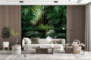 3D Decorative Green Wallpaper for Wall