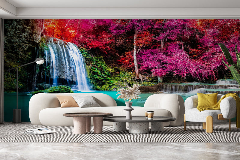3D Decorative Waterfall Wallpaper for Wall