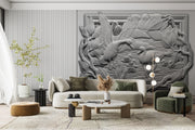3D Decorative White Wallpaper for Wall