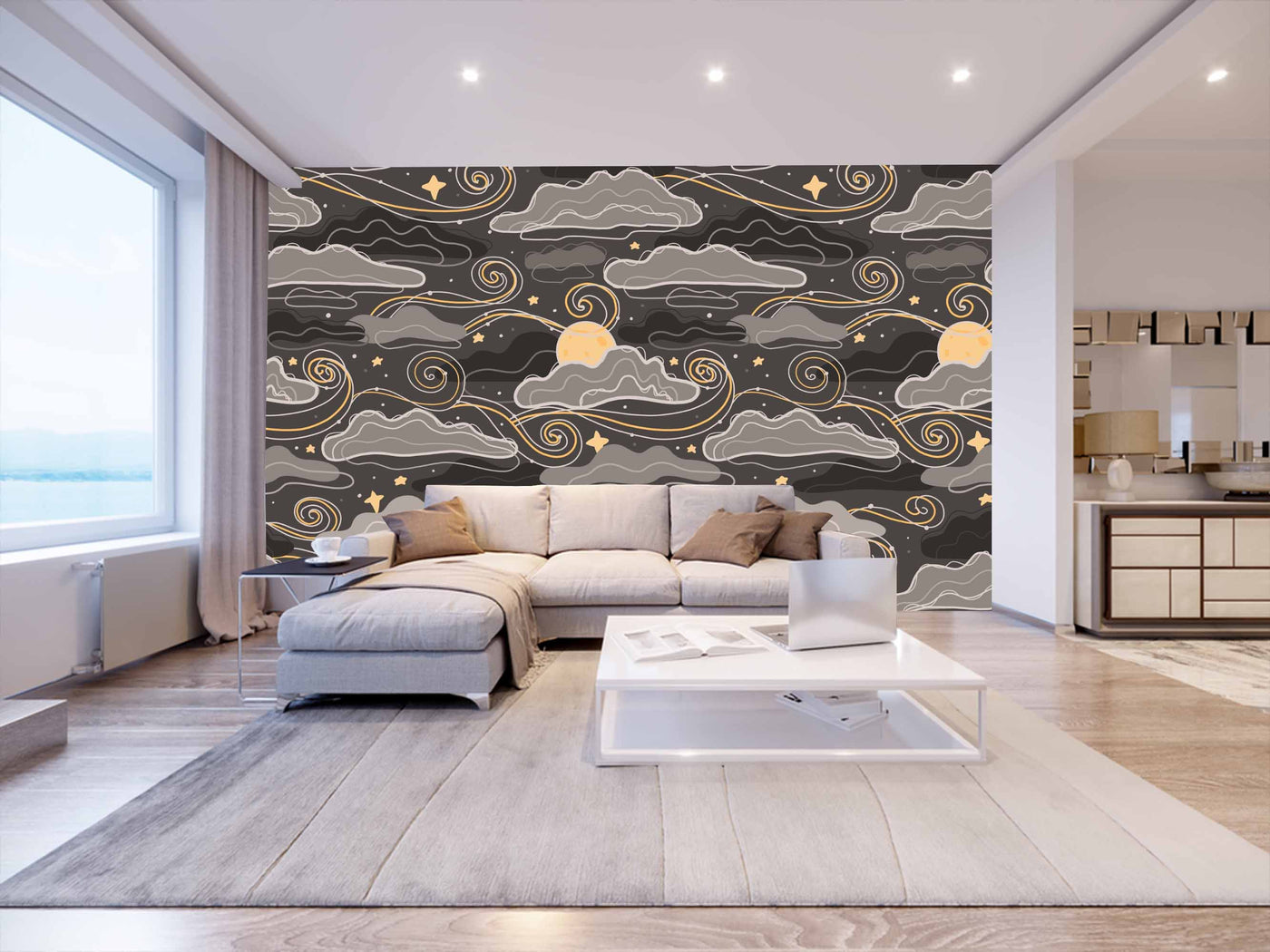 Cloudy Art Customize Wallpaper