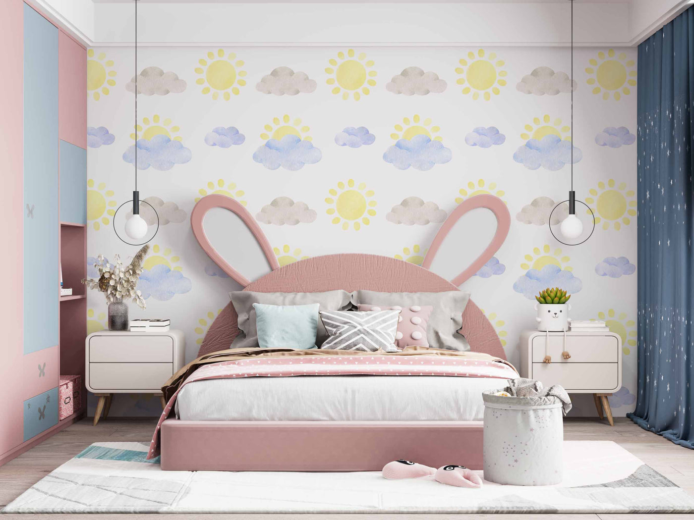 Sun And Cloud Painting Customize Wallpaper