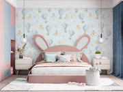 Air balloon kids room wallpaper