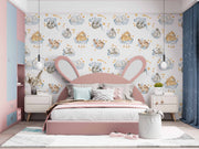 Sweet dream clouds in the sky wallpaper for kids
