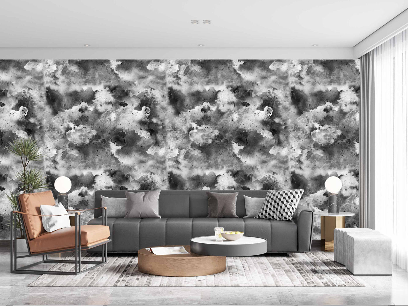 Grey Shaded Sky Customize Wallpaper