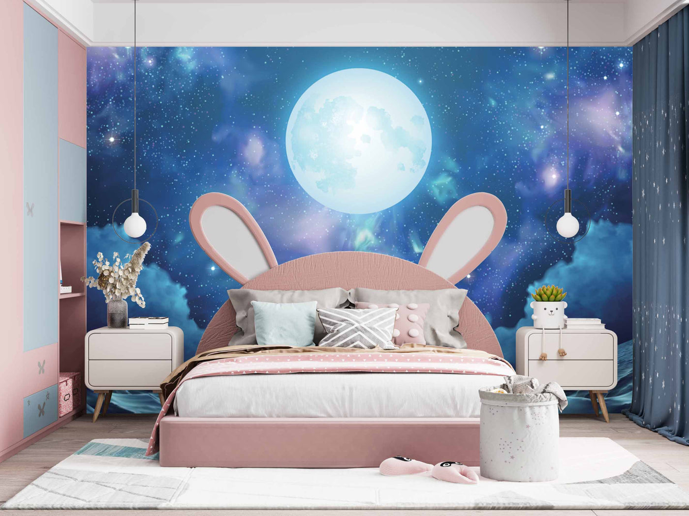Full Moon In Sky Customize Wallpaper