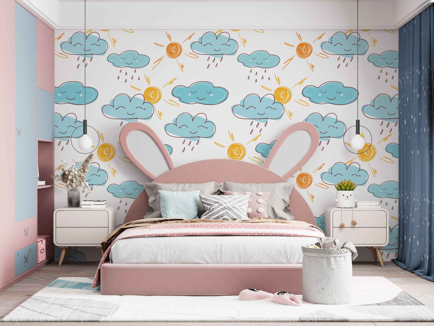 Crayon Sketch Sky Art Customize Wallpaper