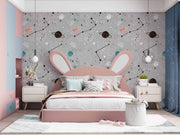 Planet And Stars Sketch Customize Wallpaper
