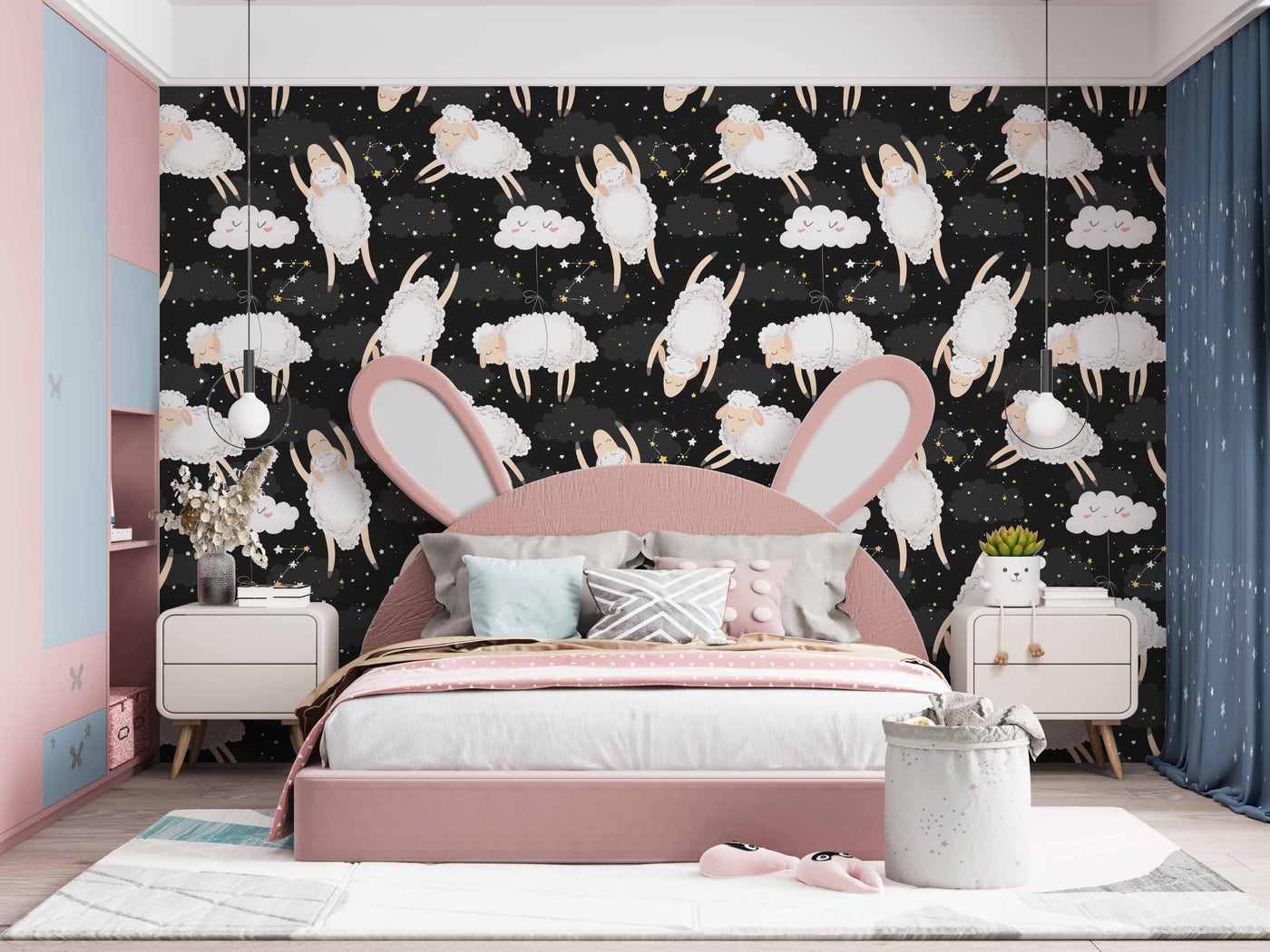 Sheep In The Sky Art Customize Wallpaper