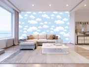 White Clouds Art Customize Wallpaper