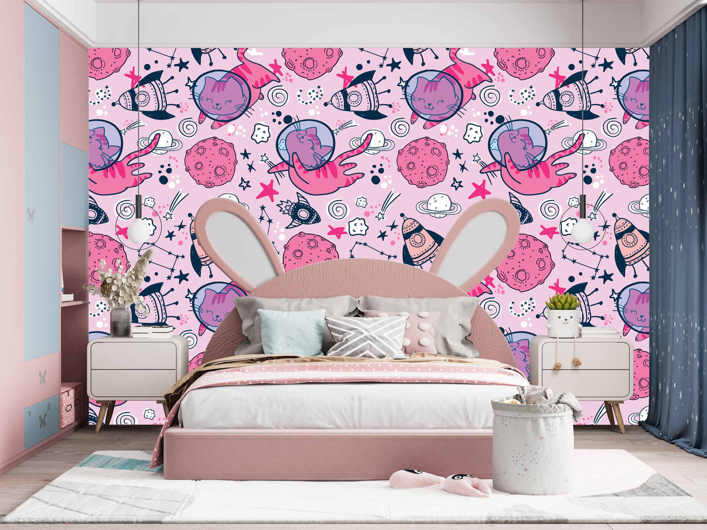 Kitty In Space Customize Wallpaper