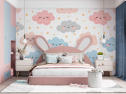 Smily Face Cloud Art Customize Wallpaper