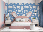 Cloudy Animal Art Customize Wallpaper