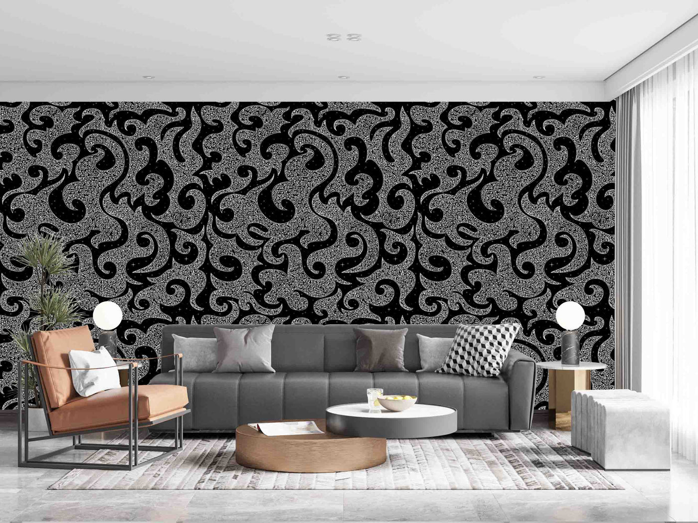 Black And White Design Customize Wallpaper