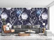 Moon With Tree Art Customize Wallpaper