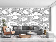 Pencil Cloud Sketch Art Customize Wallpaper