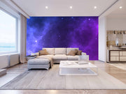 Stars In Purple Sky Customize Wallpaper