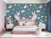 Rabbit Face Art In Sky Customize Wallpaper