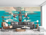 Aeroplane Sketch Customize Wallpaper