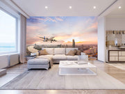 Plane In The Sky Customize Wallpaper