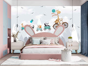 Cartoons Riding In The Sky Art Customize Wallpaper