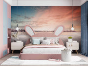 Pink Shaded Sky In The City Customize Wallpaper