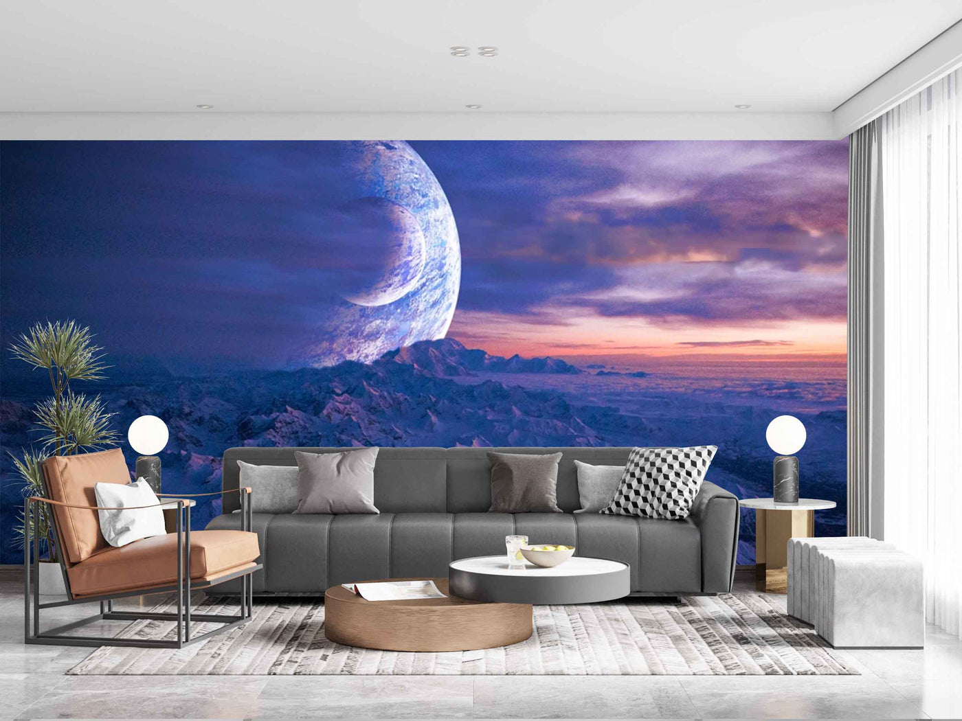 Planet Seeing From Earth Customize Wallpaper