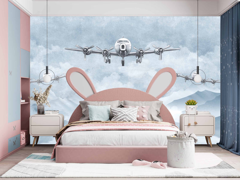 Aeroplane In clouds Wallpaper