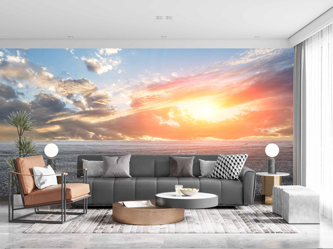 Beautiful Sunset In The Sky Customize Wallpaper