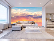 Beautiful Orange Shaded Sky Customize Wallpaper