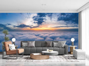 Beautiful Yellow Sunrays In Sky Customize Wallpaper