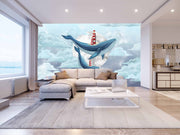 Whale In Open Sky Customize Wallpaper