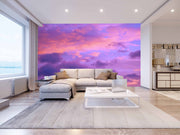Beautiful Pink Cloudy Sky Customize Wallpaper