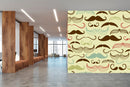 Colourful Moustache Wallpaper